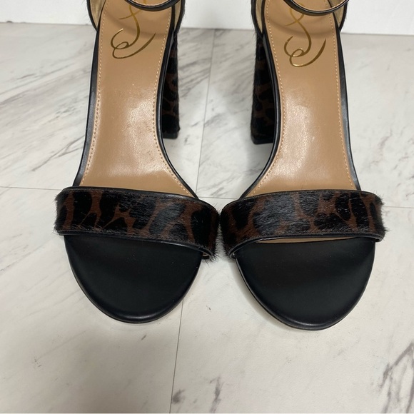 Sam Edelman Yaro Animal Print Block Heel Sandal 9M - Picture 10 of 14